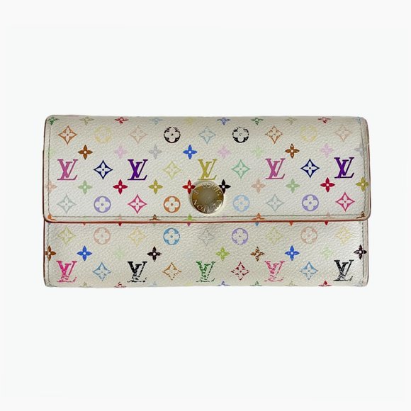 Louis Vuitton | Takashi Murakami Multicolor Monogram Sarah Wallet - Picture 1 of 13